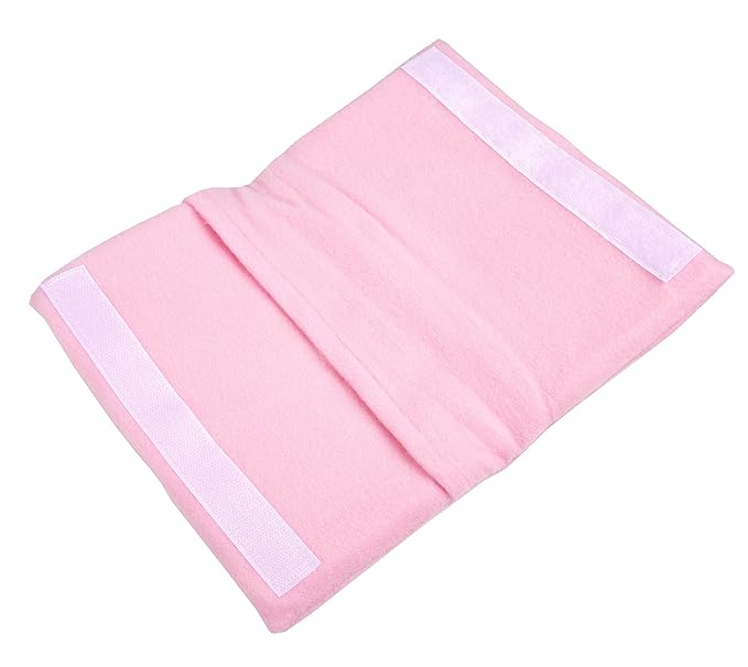 The Breast & Chest Buddy - Seatbelt Cushion for Mastectomy and Breast Reconstruction Sites - Solid Pink with Breast Cancer Ribbon