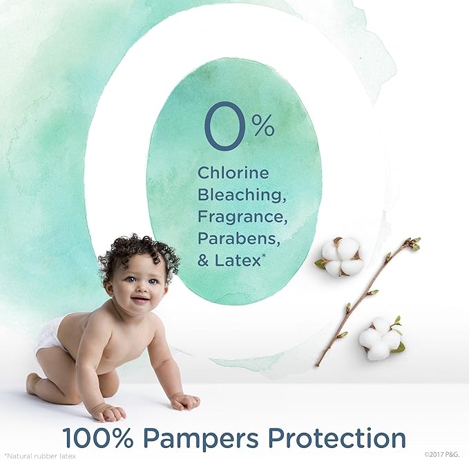 Diapers Newborn/Size N (>10 lb), 32 Count - Pampers Pure Protection Disposable Baby Diapers, Hypoallergenic and Unscented Protection, Mega Pack (Old Version)