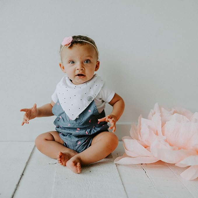 Parker Baby Bandana Drool Bibs for Boys, Girls & Unisex - Soft & Stylish Teething Bibs for Babies
