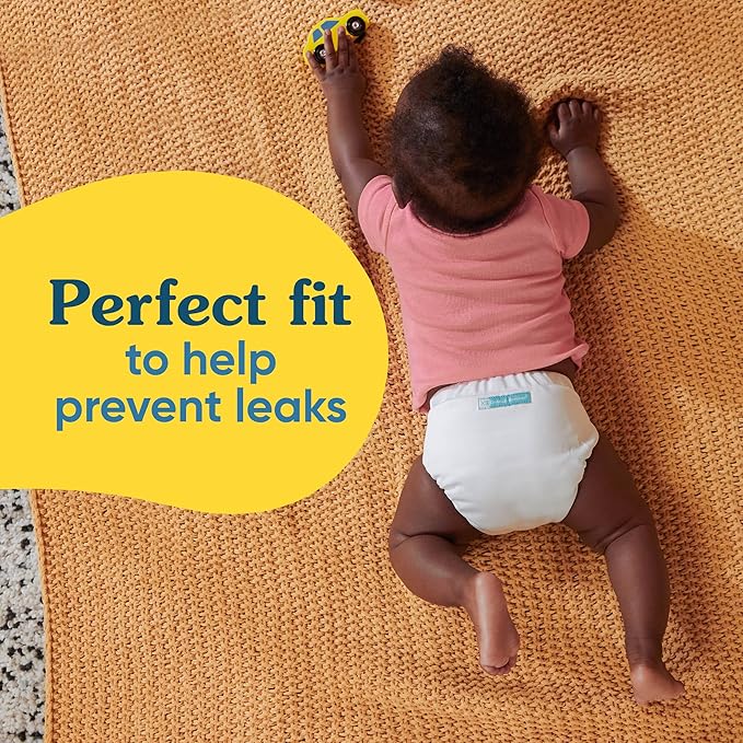 Charlie Banana Cloth Diapers, Reusable, Washable, Adjustable Newborn Size Diaper for Newborns and Babies (5-10lbs), with Absorbent Inserts - Ocean Voyage, 3 Pack