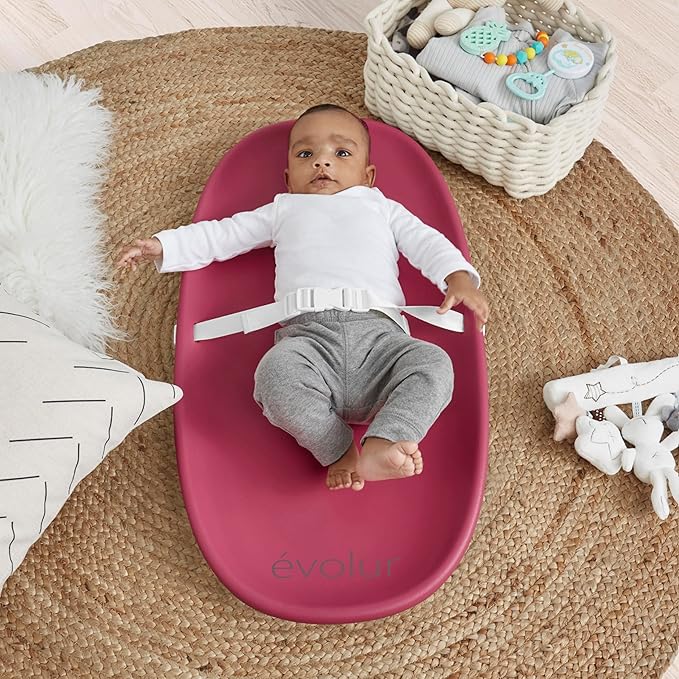 Evolur Eva Baby Changing Pad, Soft, Lightweight and Portable Changing Pad, Fits All Changing Table, Waterproof Firm Padding - Fuschia Pink