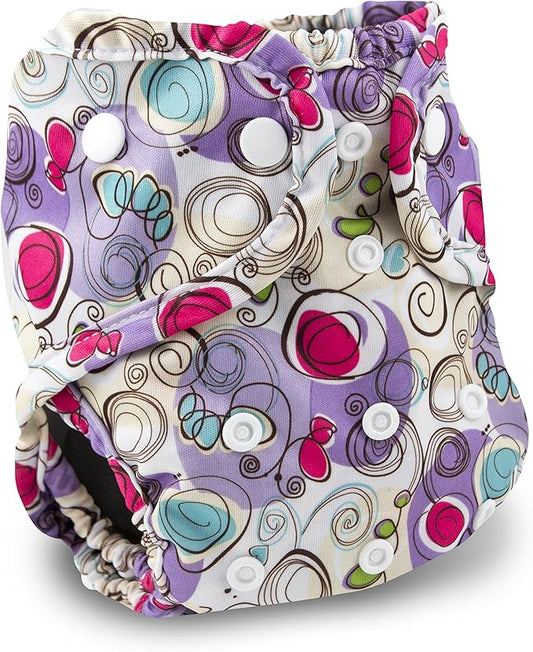 Buttons Cloth Diaper Cover - One Size (Posy)