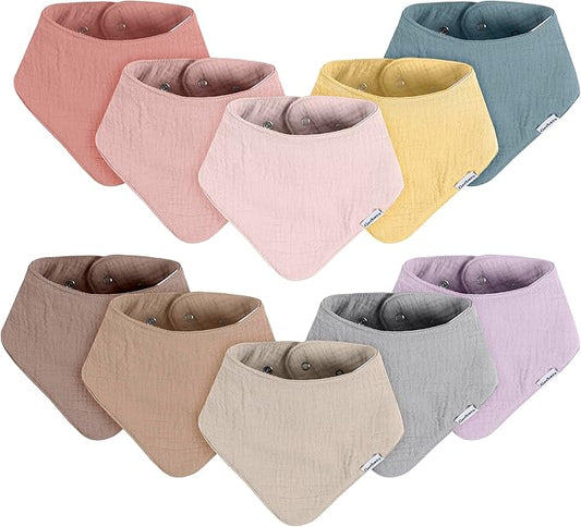 Gerber Baby Muslin Bandana Bibs