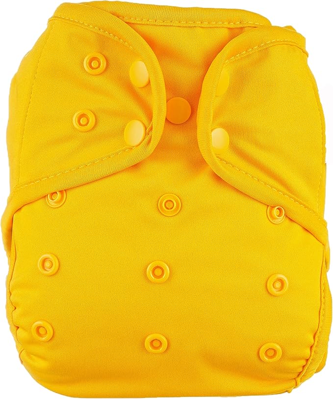 OsoCozy One Size Cloth Diaper Covers - Adjustable Snap Fit & Double Leg Gussets for Baby Boys & Girls from 8-35 Pounds. Use with Prefold, Flat or Fitted Cloth Diapers or Snap-in Inserts.