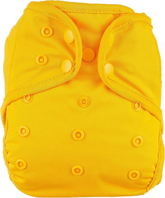 OsoCozy One Size Cloth Diaper Covers - Adjustable Snap Fit & Double Leg Gussets for Baby Boys & Girls from 8-35 Pounds. Use with Prefold, Flat or Fitted Cloth Diapers or Snap-in Inserts.