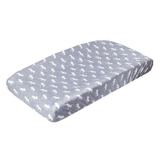 Copper Pearl Premium Knit Changing Pad Cover Soft, Stylish, and Universal Fit for All Standard Diaper Changing Pads, Trendy Design Changing Pad Covers, Scout