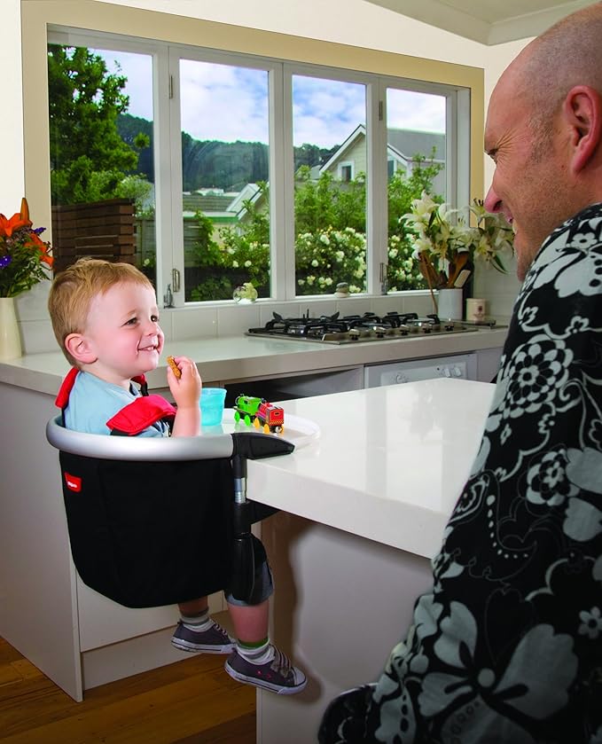 phil&teds lobster clip on portable high chair, black