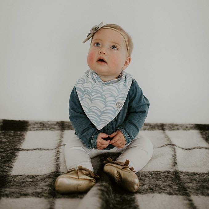 Parker Baby Bandana Drool Bibs for Boys, Girls & Unisex - Soft & Stylish Teething Bibs for Babies