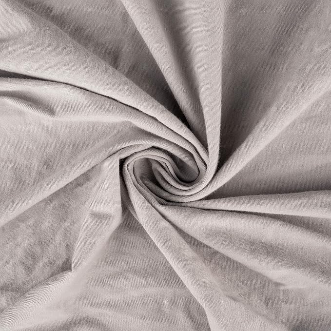SheetWorld Fitted Baby Bassinet Sheet fits RONBEI Baby Bassinet Beside Sleeper 18 x 31, 100% Cotton Jersey, Hypoallergenic, Butter Soft, Silver Grey, Made in USA