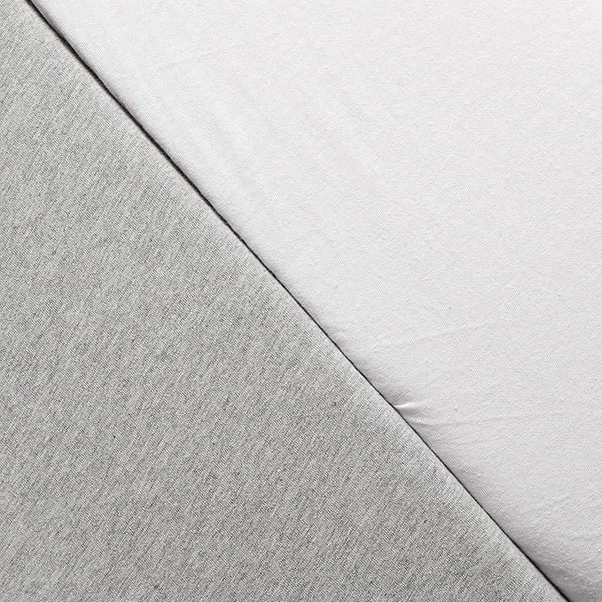 HonestBaby Organic Cotton Changing Pad Covers (Set of Two), Gray Heather, One Size