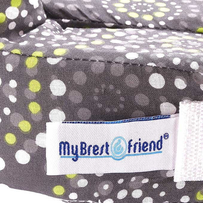 My Brest Friend Original Nursing Pillow Enhanced Ergonomics Essential Breastfeeding Pillow Support For Mom & Baby W/ Convenient Side Pocket, Double Straps & slipcover, Fireworks