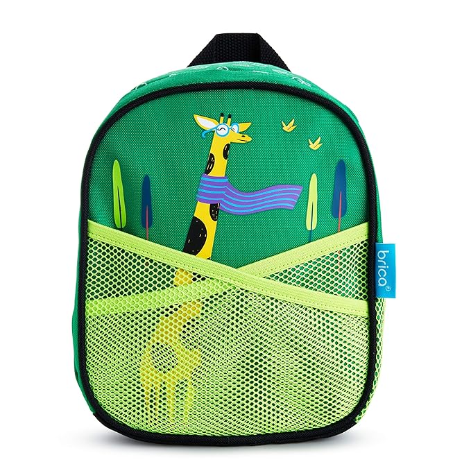 Munchkin® Brica® By-My-Side™ Toddler Safety Harness Backpack with Leash, Giraffe, Green