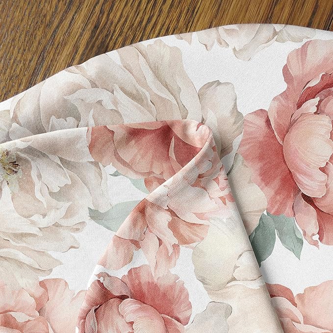 Sweet Jojo Designs Blush Pink Boho Shabby Chic Floral Girl Nursing Pillow Cover Baby Breastfeeding Slipcover Infant Newborn Nursery Bottle Pillowcase(Pillow NOT Included) - Ivory Bohemian Watercolor