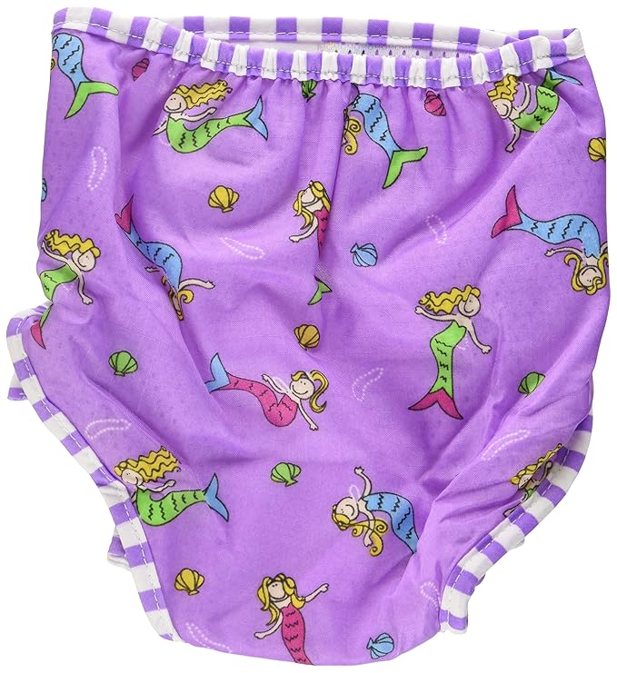 Kushies Baby Unisex Swim Diaper, Mermaids Print, Small