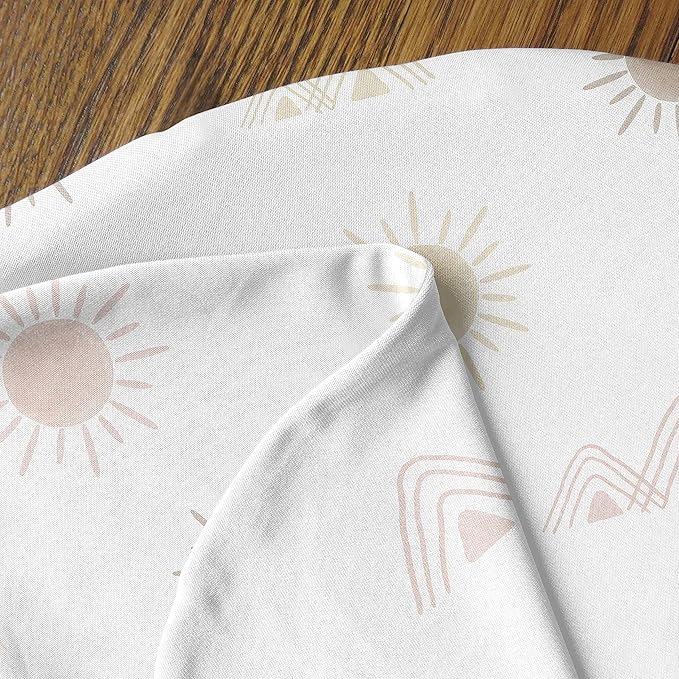Sweet Jojo Designs Boho Desert Sun Nursing Pillow Cover Breastfeeding Pillowcase for Newborn Infant Bottle Breast Feeding Pillow NOT Included Blush Pink Mauve Gold Taupe Bohemian Watercolor Southwest