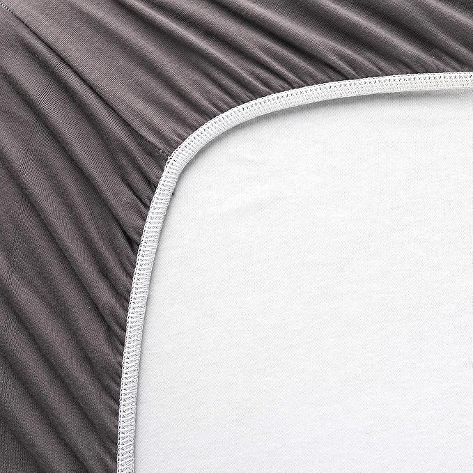 SheetWorld Fitted Baby Bassinet Sheet fits Baby Delight Beside Me Dreamer Bassinet 20 x 32.5, 100% Cotton Jersey, Hypoallergenic, Butter Soft, Dark Grey, Made in USA