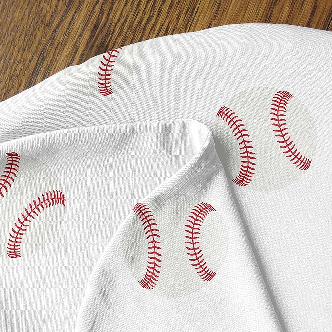 Sweet Jojo Designs Baseball Sports Nursing Pillow Cover Breastfeeding Pillowcase for Newborn Infant Bottle or Breast Feeding (Pillow NOT Included) - Red and White Americana