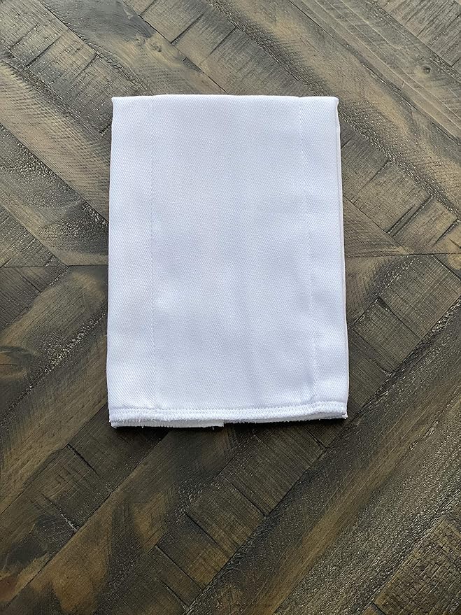 Prefold Cloth Diaper Regular 4x6x4 6 Pack 100% Cotton (White)