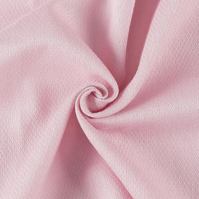 Deluxe 100% Natural Cotton Birdseye Cloth Diapers for Babies - Absorbent Cloth Diapers Burp Cloths - Pink - 6 Pack