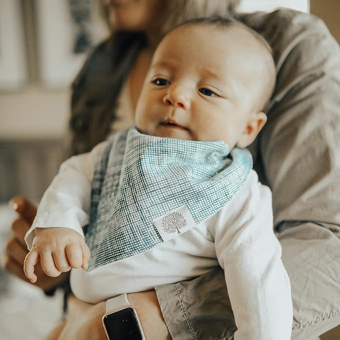 Parker Baby Bandana Drool Bibs for Boys, Girls & Unisex - Soft & Stylish Teething Bibs for Babies