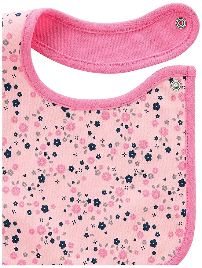 Simple Joys Baby Girl's 7 pack teething bib Accessory, Pink/Mint, One Size